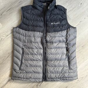 Columbia Charcoal and Silver Quilted Vest